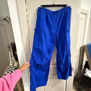 Vibrant Blue Cargo Pants
